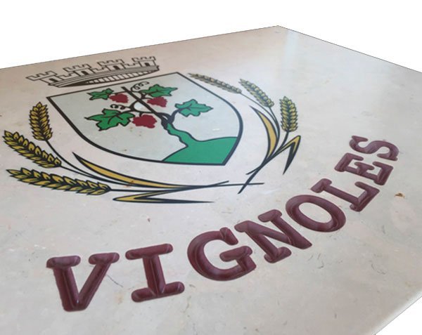 Stone plaque printing - Comblanchien Light Stone plaque printing - Comblanchien Light