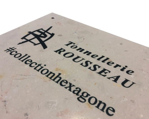 Engraved silkscreened plaque Engraved silkscreened plaque