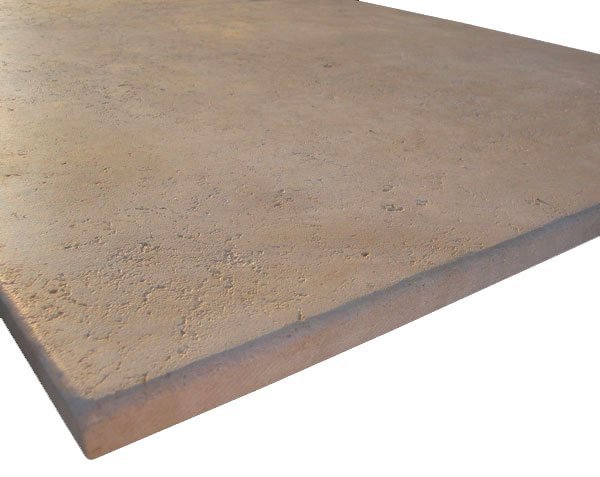 Burgundy limestone tabletop