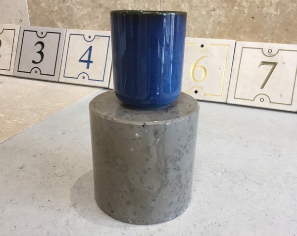 Statue base in stone