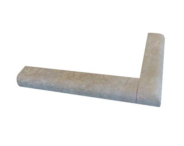 Facade band in limestone