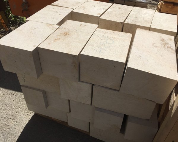 Natural limestone block