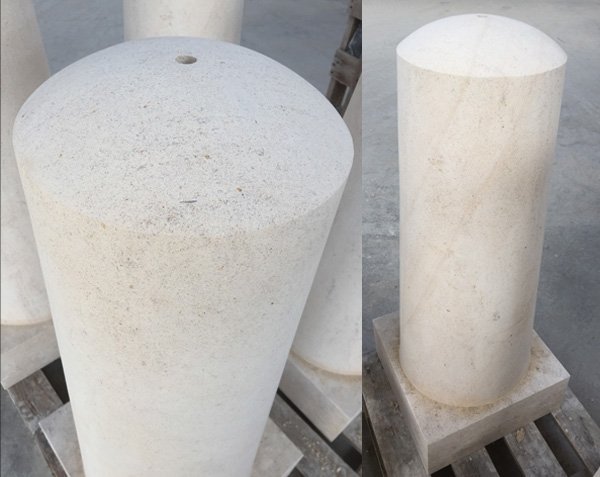 Burgundy limestone Bollards Burgundy limestone Bollards