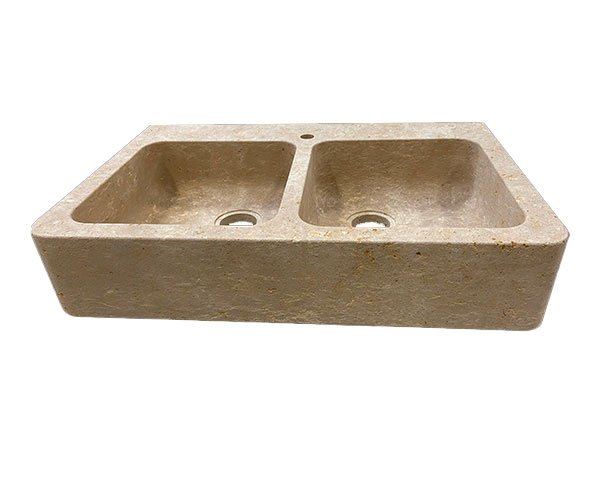 Solid limestone sink - Lanvignes Golden-Yellow Aged Solid limestone sink - Lanvignes Golden-Yellow Aged