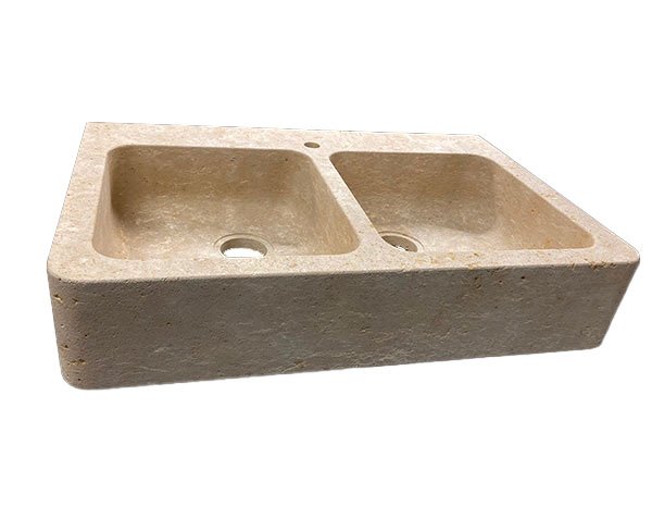 Solid limestone sink - Lanvignes Golden-Yellow Aged Solid limestone sink - Lanvignes Golden-Yellow Aged