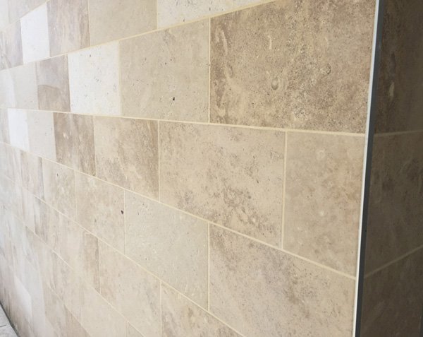 Natural limestone facade