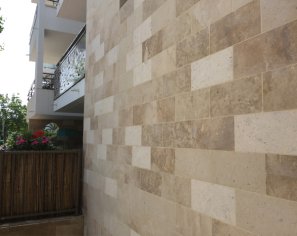 Clamped stone facade Clamped stone facade