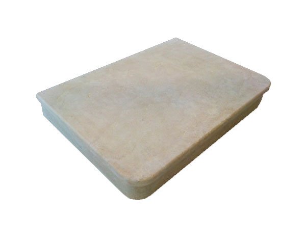 Front steps in natural limestone