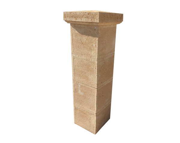 Natural stone pillar - Lanvignes Gold-Yellow Natural stone pillar - Lanvignes Gold-Yellow