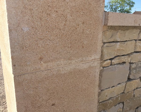 Stone entrance pillar Stone entrance pillar