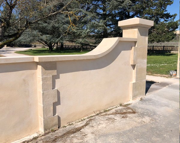 Stone pillar for gate