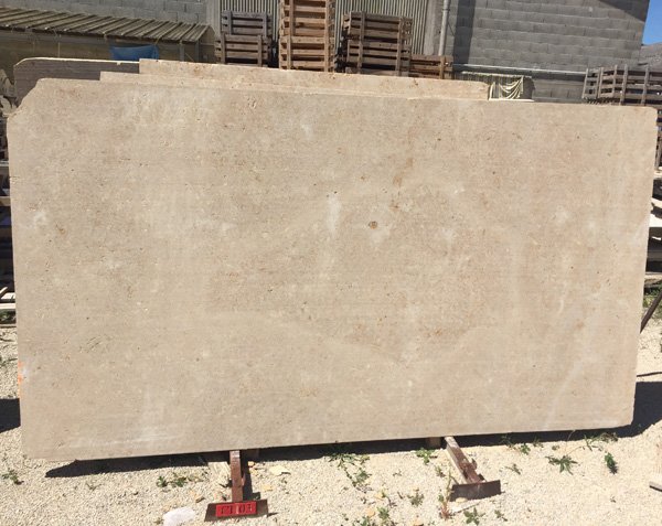 Slabs in Burgundy limestone