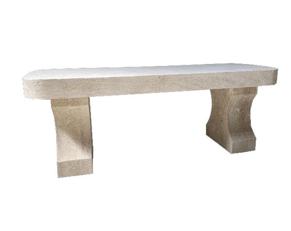 Banc en pierre de Semond Nuancé Finition Vieilli