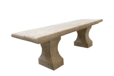 Banc extérieur en pierre de Bourgogne - Lanvignes Doré-Jaune Vieilli Banc extérieur en pierre de Bourgogne - Lanvignes Doré-Jaune Vieilli