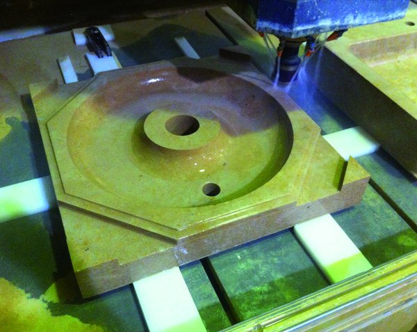 Machining for Octagonal Fountain - Lanvignes Golden-Yellow Aged Machining for Octagonal Fountain - Lanvignes Golden-Yellow Aged