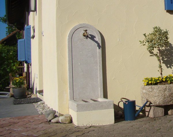 Stone for fountain - Wall-mounted - Lanvignes Golden-Yellow Aged Stone for fountain - Wall-mounted - Lanvignes Golden-Yellow Aged