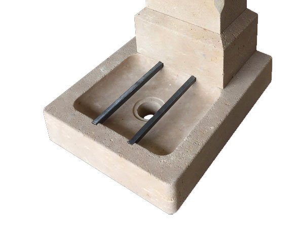 Stone water fountain - Lanvignes Golden-Yellow Aged