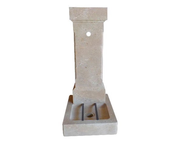 Outdoor stone fountain - Lanvignes Golden-Yellow Aged