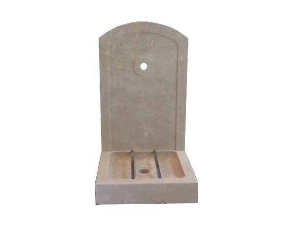 Manufacture a stone fountain - Burgundy stone - Lanvignes Golden-Yellow Aged Stone