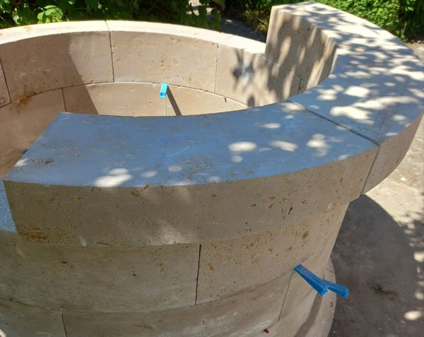 Old Well in Lanvignes Golden Yellow Stone with Weathered Finish Old Well in Lanvignes Golden Yellow Stone with Weathered Finish