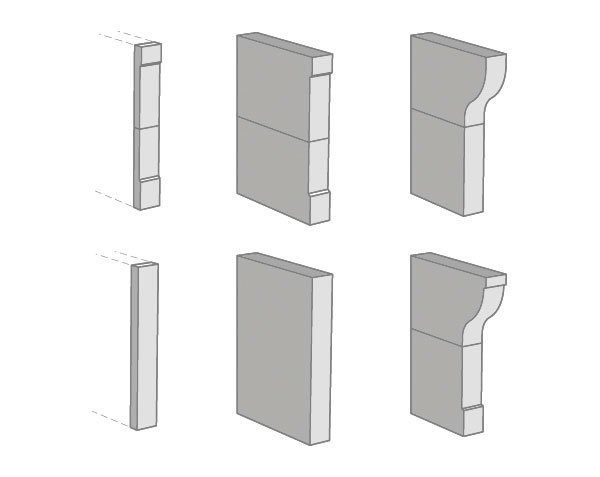 Natural limestone jambs model for kitchen and bathroom