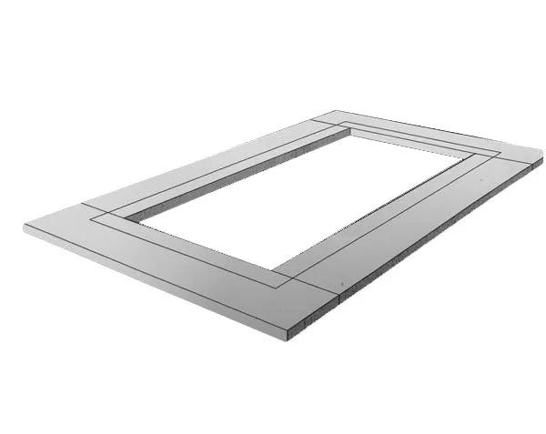 Funeral base in Burgundy limestone Funeral base in Burgundy limestone