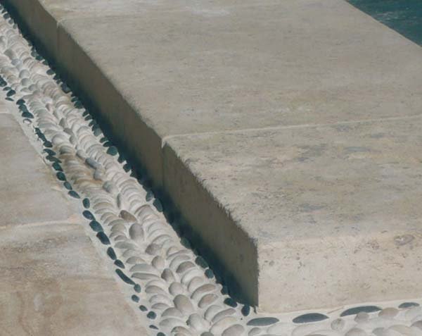 Natural stone pool tiles - Copings in random lengths. Natural stone pool tiles - Copings in random lengths.