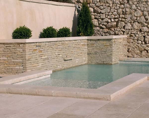 Pool coping stones - Burgundy limestone