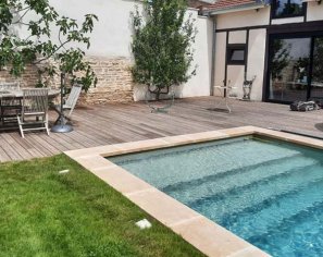 Margelle de piscine - Lanvignes Doré Jaune Classique - Epaisseur 5 cm Margelle de piscine - Lanvignes Doré Jaune Classique - Epaisseur 5 cm