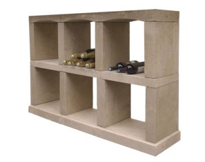 Wine bottle rack in Burgundy limestone - Lanvignes Golden-Yellow Aged Wine bottle rack in Burgundy limestone - Lanvignes Golden-Yellow Aged