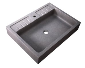 Limestone sink 1 bowl - Bleu de Lignières Honed