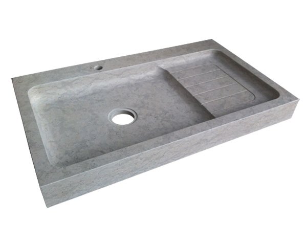 Gray limestone sink - Burgundy limestone Bleu de Lignières Honed Gray limestone sink - Burgundy limestone Bleu de Lignières Honed