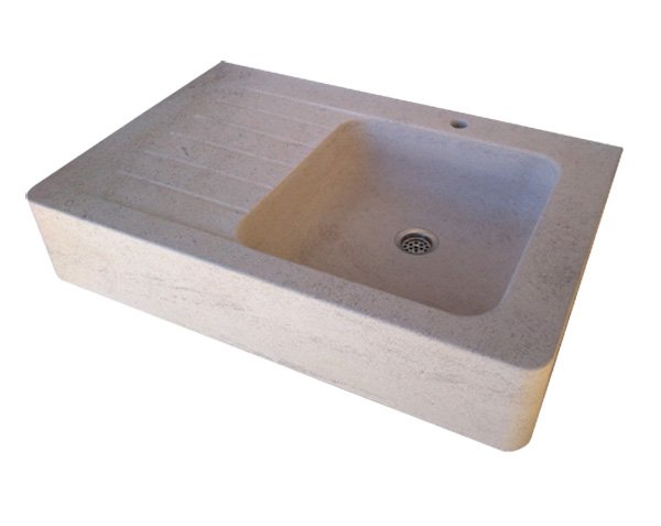 Drainer - Sink in Limestone Charmot Light Honed Drainer - Sink in Limestone Charmot Light Honed