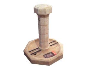 Fontaine octogonale en pierre de Bourgogne - Lanvignes Doré-Jaune Vieilli Fontaine octogonale en pierre de Bourgogne - Lanvignes Doré-Jaune Vieilli