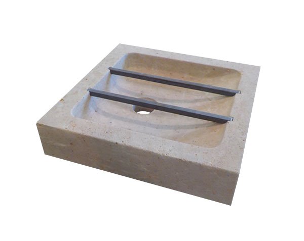 Stone fountain with faucet - Lanvignes Golden-Yellow Aged