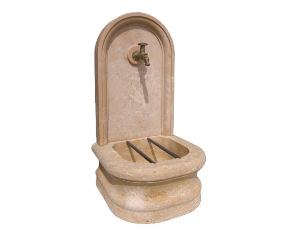 Burgundy limestone fountain - Lanvignes Golden-Yellow Aged Burgundy limestone fountain - Lanvignes Golden-Yellow Aged