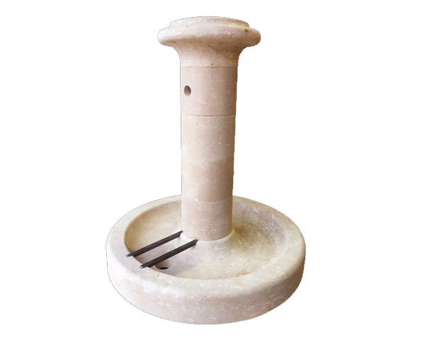 Column fountain in Burgundy limestone - Lanvignes Golden-Yellow Aged Column fountain in Burgundy limestone - Lanvignes Golden-Yellow Aged