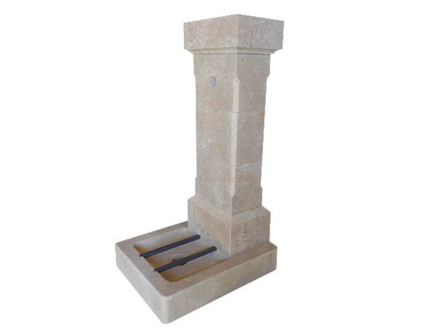 Outdoor natural stone fountain - Lanvignes Golden-Yellow Aged