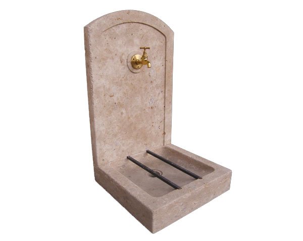 Limestone fountain - Lanvignes Golden-Yellow Aged Stone Limestone fountain - Lanvignes Golden-Yellow Aged Stone