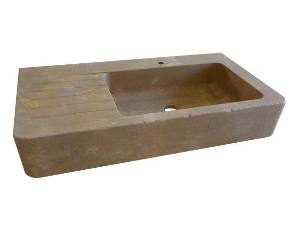 Evier en pierre foncée - Lanvignes Antiquaire