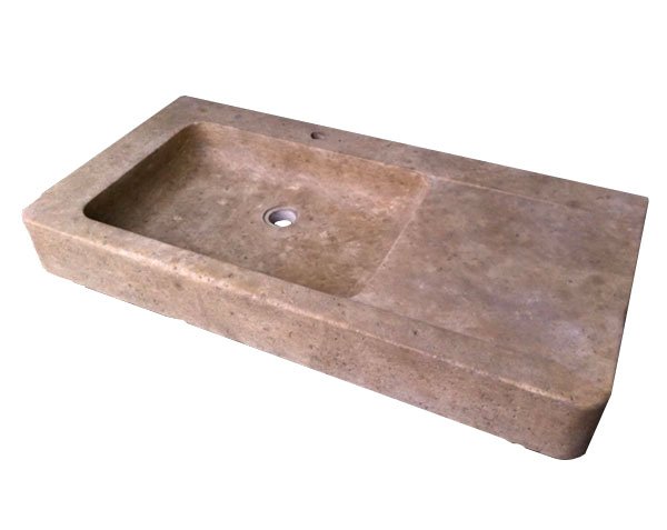 Burgundy Limestone Sink Lauris - Lanvignes Antiquaire