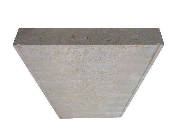 Top of the wall - Flat stone with water drip detail or ogee Top of the wall - Flat stone with water drip detail or ogee