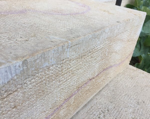 Natural limestone step block Natural limestone step block