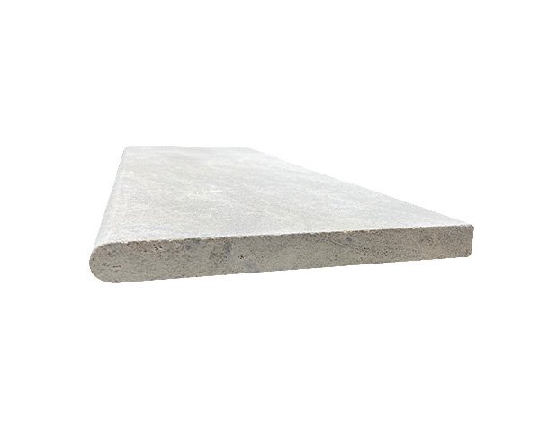 Rounded outdoor staircase