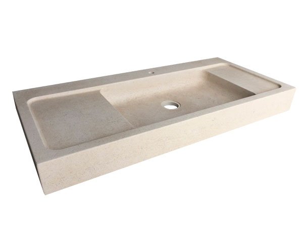 Sink with Deep Bowl - Charmot Light Honed
