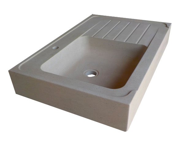 Light stone sink - Charmot Light Honed