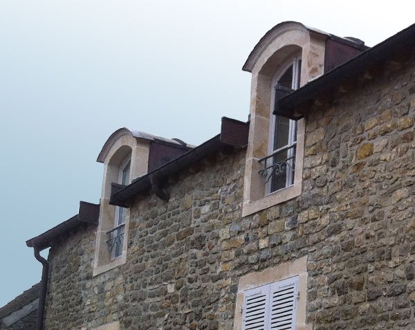 Dormers in Burgundy limestone