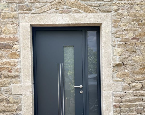 Encadrement de porte en pierre de Lanvignes Doré-Jaune Encadrement de porte en pierre de Lanvignes Doré-Jaune