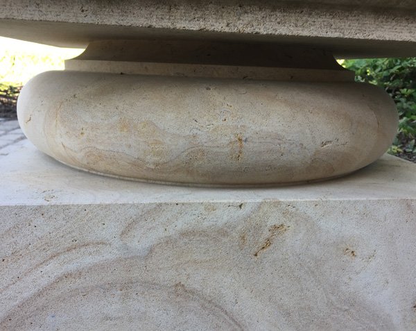 Stone pillar cap 50 x 50 cm and custom sizes