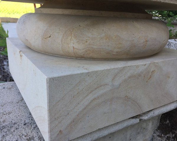 Stone pillar cap 35 x 35 cm and custom sizes Stone pillar cap 35 x 35 cm and custom sizes